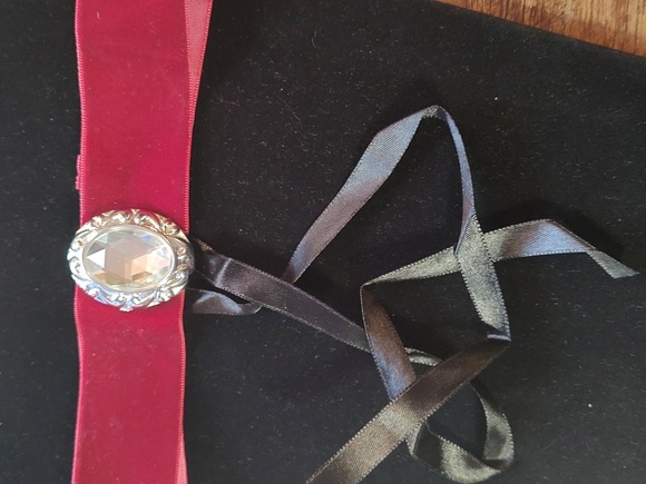 Red Velvet Choker - Picture 2 of 5